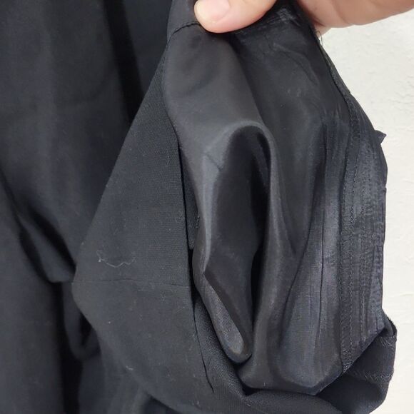 The Studio John Meyer of Norwich Wool Black Lined Trousers NWT Size 8P - Picture 10 of 11